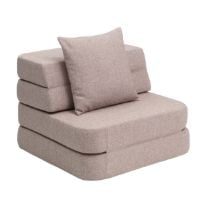 Billede af By KlipKlap KK 3 Fold Sofa Single Soft L: 75 cm - Rose  OUTLET