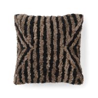 Billede af Natures Collection Pattern Collection Cushion New Zealand Sheepskin 50x50 cm - Taupe/Black