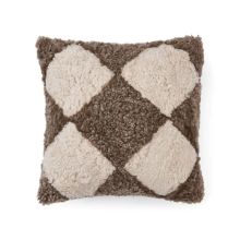 Billede af Natures Collection Pattern Collection Cushion New Zealand Sheepskin 40x40 cm - Taupe/Pearl