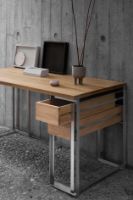 Billede af Kristina Dam Studio Outline Desk 160x84 cm - Stainless Steel/Oak