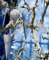 Billede af Frederik Bagger Crispy Christmas Glass Cone H: 16,4 cm - Dark/Røget