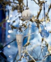 Billede af Frederik Bagger Crispy Christmas Porcelain Cone H: 16,4 cm - Hvid/Guld