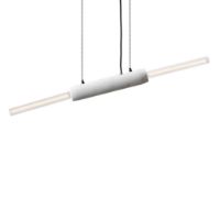Billede af Design By Us Limbo L: 90 cm incl. 2x Tube Bulb Plissé - White Carrara