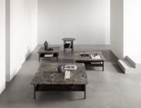 Billede af Wendelbo Collect Coffee Table Small 78x78x35 cm - Brown Oak/Brown Emperador Marble