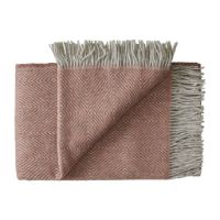 Billede af Silkeborg Uldspinderi Livø Plaid 140x240cm - Rosewood