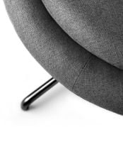 Billede af FDB Møbler L41 Bellamie Lounge Chair High Back Swivel H: 122 cm - Black/Dark Grey 
