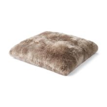 Billede af Natures Collection Maxi Float Cushion New Zealand Sheepskin Long Wool Double Side 90x90 cm - Taupe