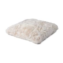 Billede af Natures Collection Maxi Float Cushion New Zealand Sheepskin Long Wool Double Side 90x90 cm - Ivory