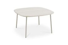 Billede af Thomsen Furniture Oak Sofabord 80x80 cm - Hvidolieret Eg/Stål 