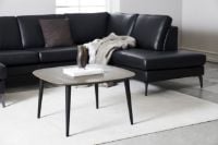 Billede af Thomsen Furniture Oak Sofabord 80x80 cm - Røget Eg/Sort Eg
