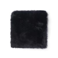 Billede af Natures Collection Zero Waste Seat Cover New Zealand Sheepskin Long Wool 35x35 cm - Black