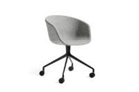 Billede af HAY AAC 25 About A Chair SH: 46 cm - Black Powder Coated Aluminium/Hallingdal 130