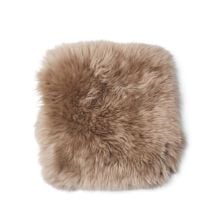 Billede af Natures Collection Zero Waste Seat Cover New Zealand Sheepskin Long Wool 35x35 cm - Taupe
