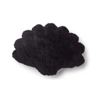 Billede af Natures Collection Shell Cushion of New Zealand Sheepskin Short Wool Medium 42x58 cm - Black
