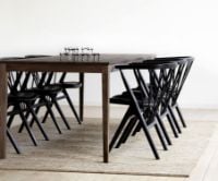 Billede af Sibast Furniture No 8 Dining SH: 45 cm - Sortlakeret Eg/Honey