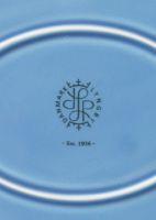 Billede af Lyngby Porcelæn Rhombe Ovalt Serveringsfad B: 28,5 cm - Blå