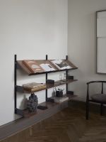 Billede af New Works Office Shelf 900 94x163,5 cm - Walnut/Black