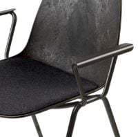 Billede af Mater Eternity Armchair Upholstery Seat SH: 46 cm - Re-Wool Grey 198 SÆT AF 4 KAMPAGNETILBUD