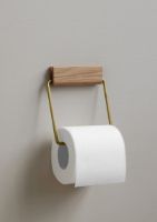 Billede af Moebe Toilet Roll Holder H: 14 cm - Oak/Brass