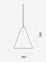 Billede af LYFA Bent Karlby MOSAIK 250 Pendel Ø: 25 cm - Mat Sort UDSTILLINGSMODEL