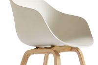 Billede af HAY AAC 222 About A Chair H: 82 cm - Lacquered Oak Veneer/Melange Cream