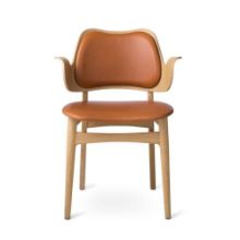 Billede af Warm Nordic Gesture Chair SH: 46 cm Sædepolstret - Oak/Cognac