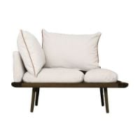 Billede af Umage Lounge Around 1,5-Seater Sofa L: 127 cm - Dark Oak/White Sands