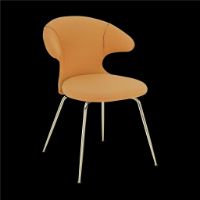 Billede af Umage Time Flies Chair SH: 44 cm - Tangerine/Brass
