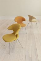 Billede af Umage Time Flies Chair SH: 44 cm - Tangerine/Chrome