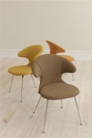 Billede af Umage Time Flies Chair SH: 44 cm - Curry Sun/Chrome