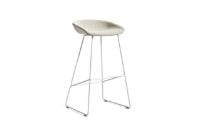 Billede af HAY AAS 39 About A Stool Full Upholstery SH: 75 cm - White Powder Coated Steel/Coda 100