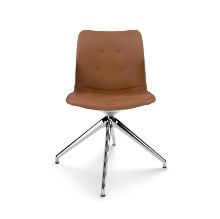 Billede af Bent Hansen Primum Dynamic Chair  SH: 46 cm - Polished Aluminium/Zenso 2 Cognac Leather 223
