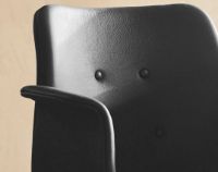 Billede af Bent Hansen Primum Dynamic Armchair SH: 46 cm - Black Powder Coated Steel/Zenso 2 Black Leather 207
