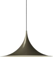 Billede af GUBI Semi Pendant Ø: 60 cm - Dark Cocoa Glossy