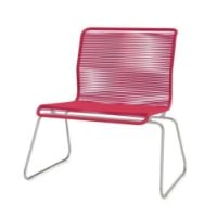 Billede af Montana Panton One Lounge Stol SH: 40 cm - Stainless Steel/Scarlett