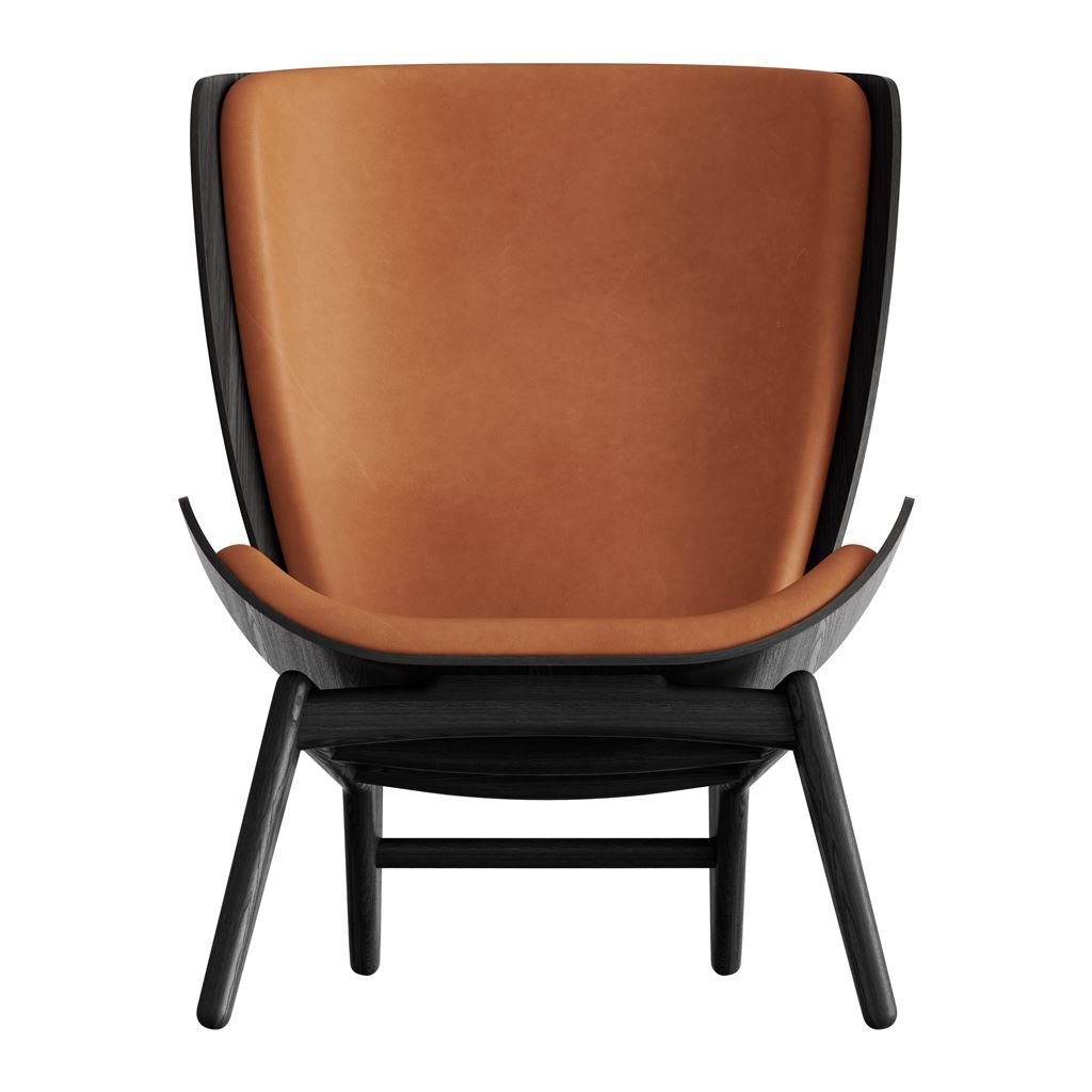 Billede af Umage The Reader Wing Chair SH: 43 cm - Dunes Rust/Sort Eg