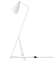 Billede af GUBI Gräshoppa Floor Lamp H: 125 cm - Alabaster White Glossy