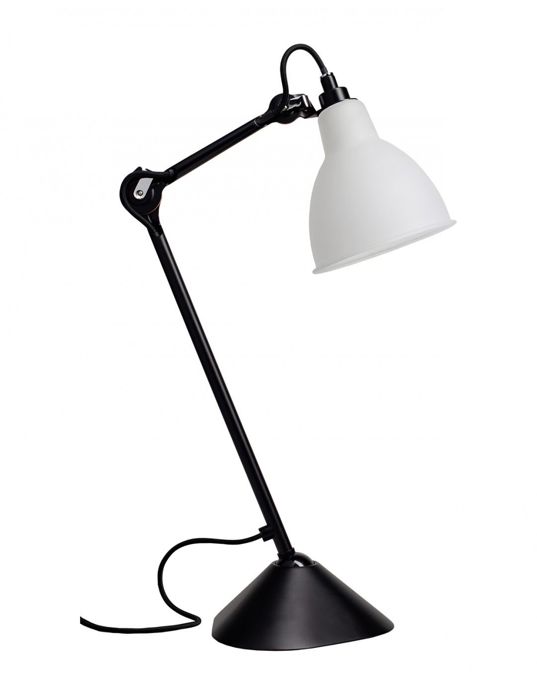 Billede af DCW Editions Lampe Gras N205 Bordlampe Rund H: 59 cm - Sort/Polycarbonat