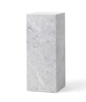 Billede af Audo Copenhagen Plinth Pedestal H: 75 cm - White Marble Carrara