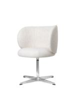Billede af Ferm Living Rico Dining Chair Swivel H: 80 cm - Bouclé/Off White