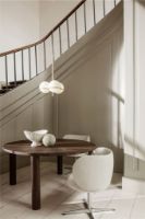 Billede af Ferm Living Rico Dining Chair Swivel H: 80 cm - Bouclé/Off White