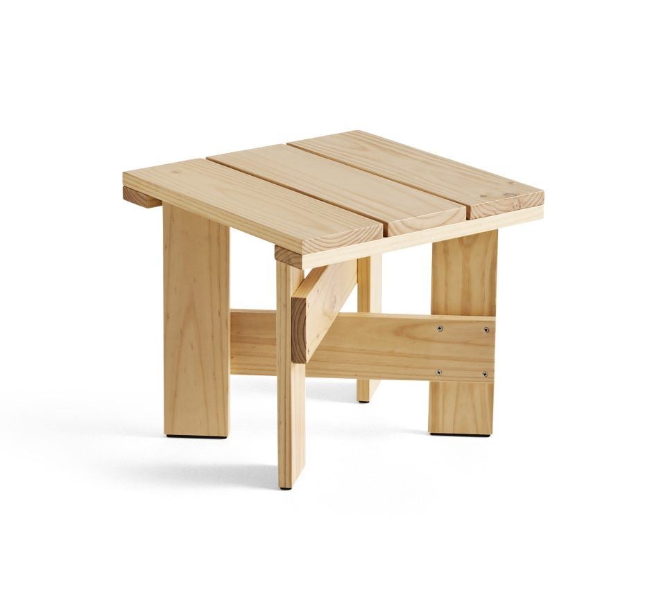 Billede af HAY Crate Low Table Sidebord 45x45 cm - Lacquered Pinewood