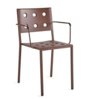 Billede af HAY Balcony Dining Armchair SH: 46 cm - Iron Red