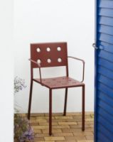 Billede af HAY Balcony Dining Armchair SH: 46 cm - Iron Red