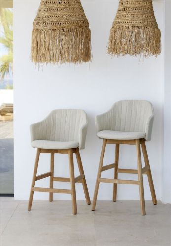 Cane-line Outdoor Choice Barstol H: 117 - Teak/Taupe