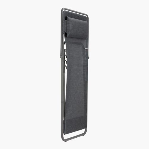 Lafuma Deckchair Maxi Transat Plus SH: 34 cm Batyline DUO - Obsidian/Titane