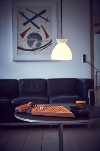 Piet Hein Bikube 180 Pendel Ø: 17,7 cm - Sort Ledning/Opal