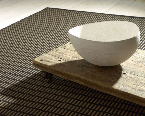 Woodnotes New York Carpet Sewn Edges 170x240 cm - Black/Natural