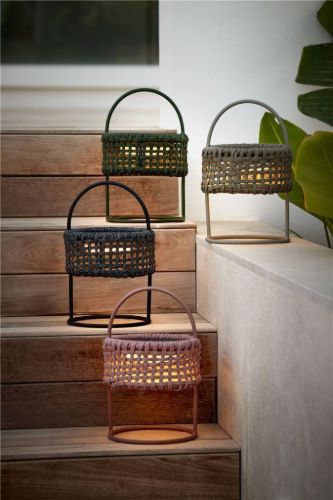Cane-line Outdoor Illusion Lampe H: 32 cm - Taupe