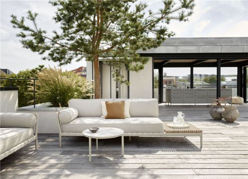 Vipp 720 Outdoor Open-Air Sofa Open End Right L: 246 cm - Beige